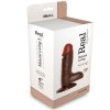 Naturalny wibrator na przyssawce z pilotem brązowy 17 cm